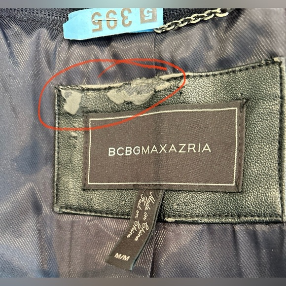 BCBG MaxAzria Samantha Wool Hooded Duffle Toggle Coat Navy Blue Women Sz M - Picture 11 of 11